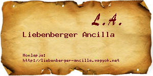 Liebenberger Ancilla névjegykártya